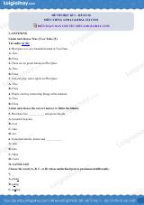 Đề thi học kì 1 Tiếng Anh 6 Global Success - Đề số 10